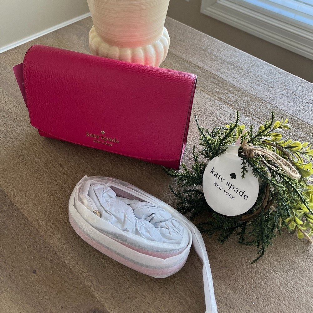 kate spade Carson Pink Ruby Convertible Crossbody - Picture 3 of 15